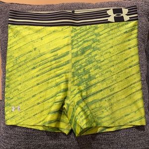 Under Armour Women’s Neon Green Spandex Shorts